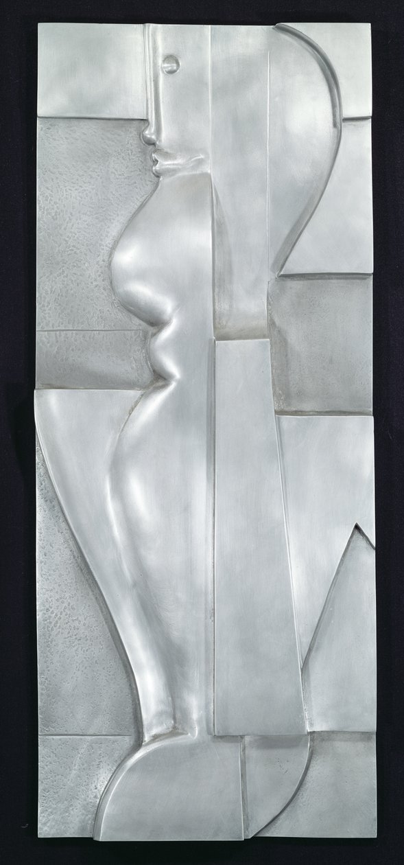Relevo H. Figura Abstrata, 1919 (alumínio) de Oskar Schlemmer