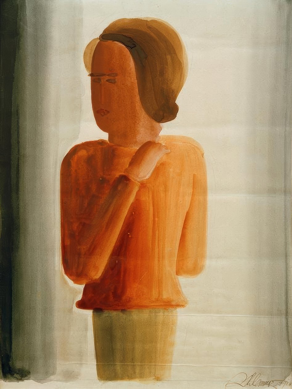 Menino vermelho de Oskar Schlemmer