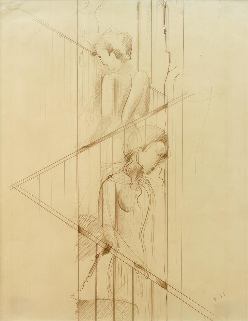 cena escadas de Oskar Schlemmer