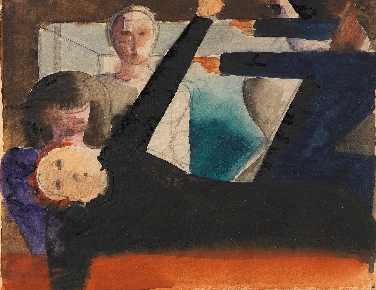 Carga de diálogo, ca 1924-1925. de Oskar Schlemmer