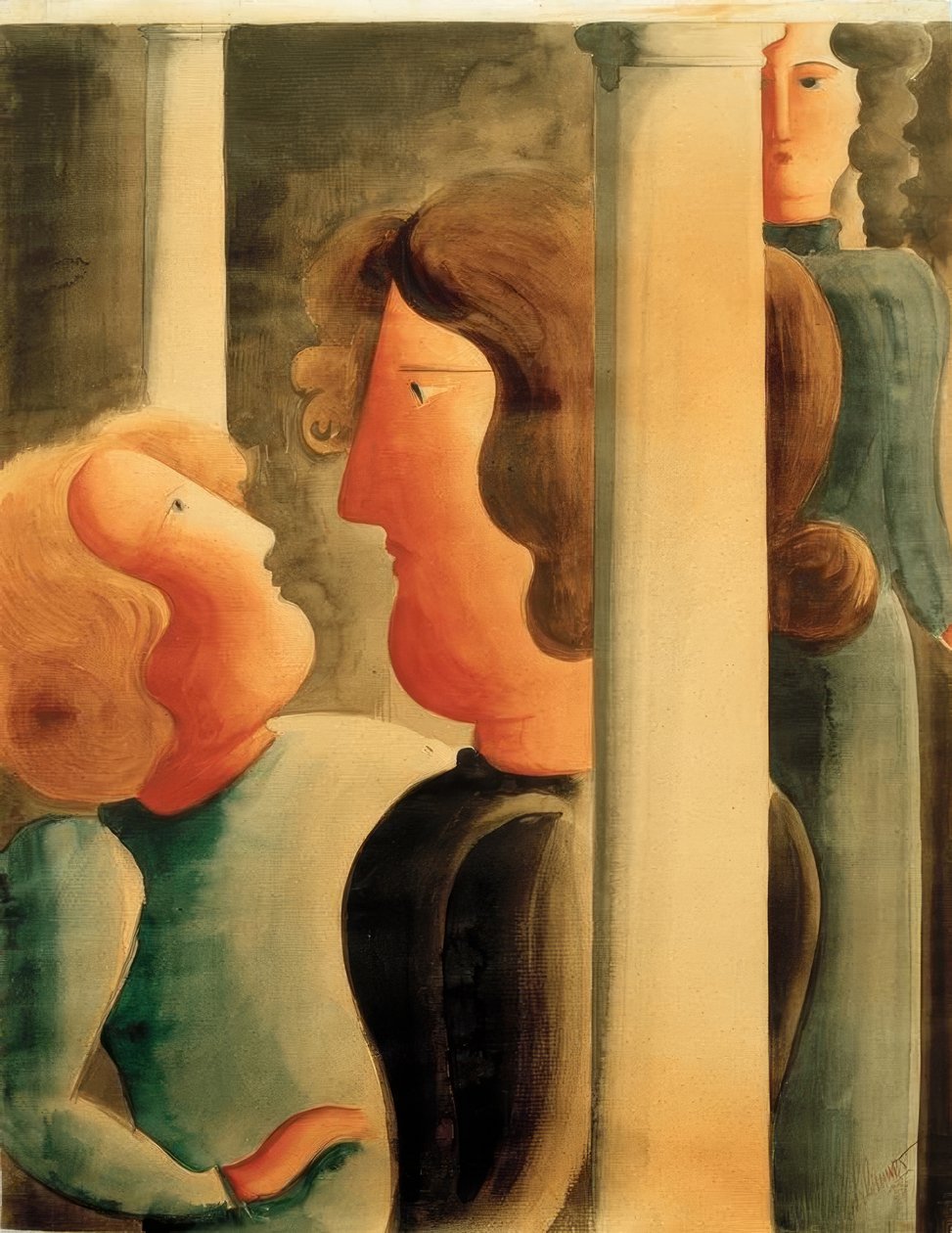 Entre colunas de Oskar Schlemmer