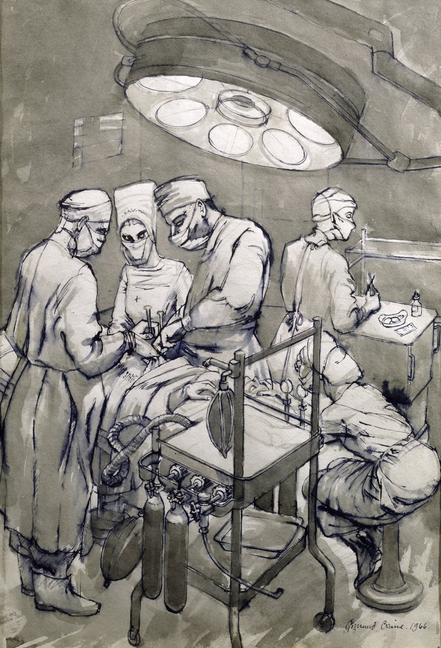 The Operation Theatre, 1966 (wc no papel) de Osmund Caine