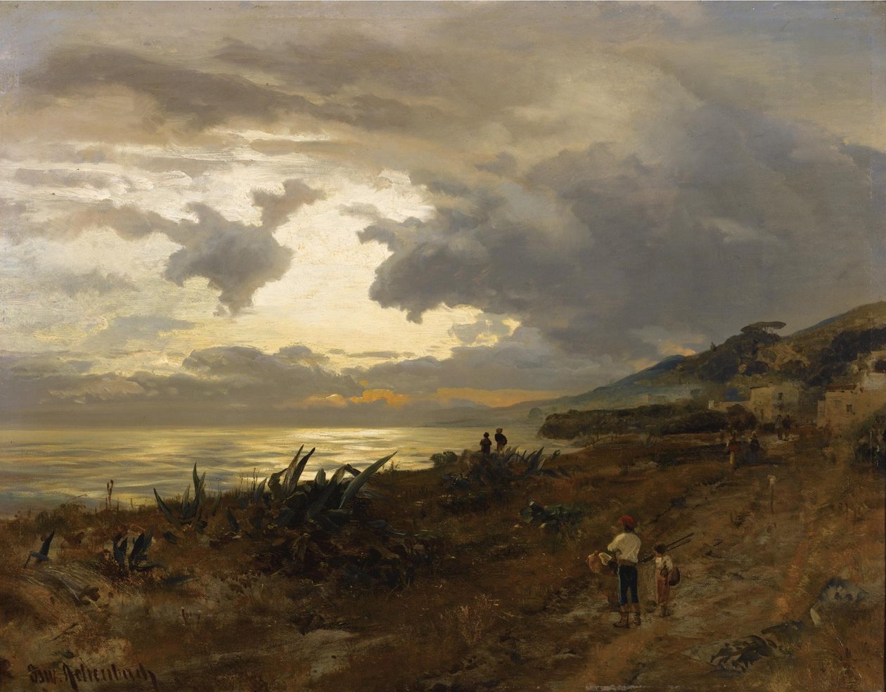 A costa amalfitana de Oswald Achenbach