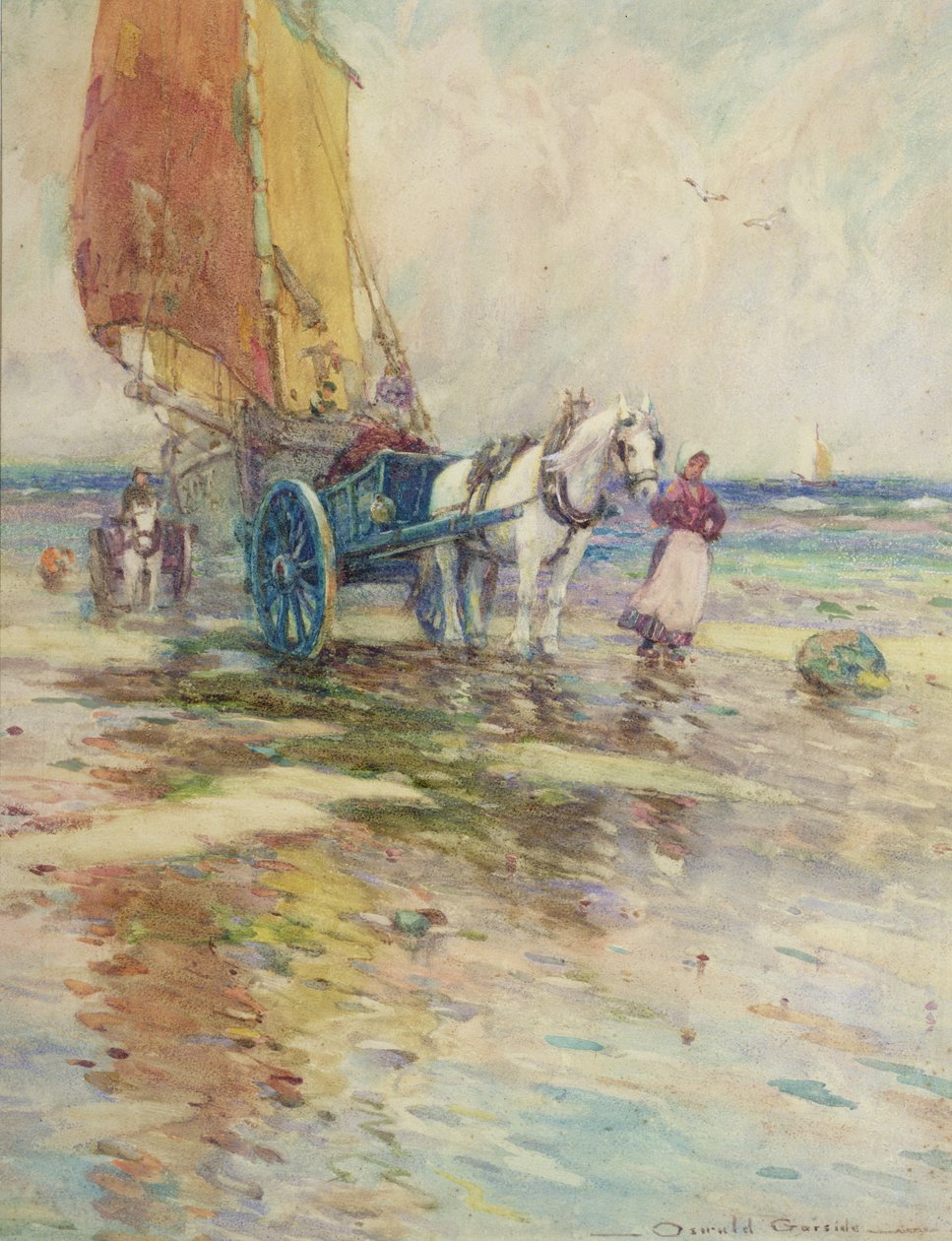 Na praia de Oswald Garside