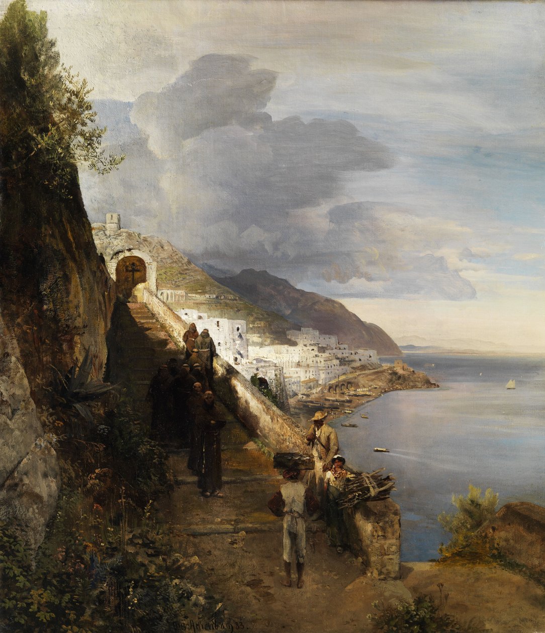 A Costa Amalfitana de Oswald Achenbach