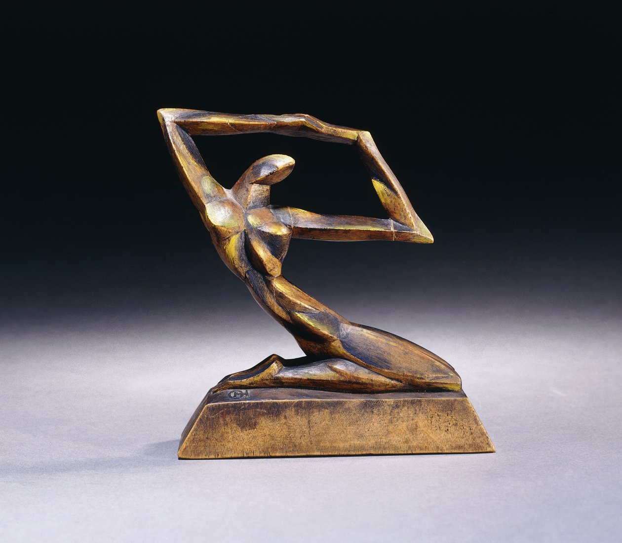 Ajoelhado; Ajoelhamento, C. 1920 de Oswald Herzog