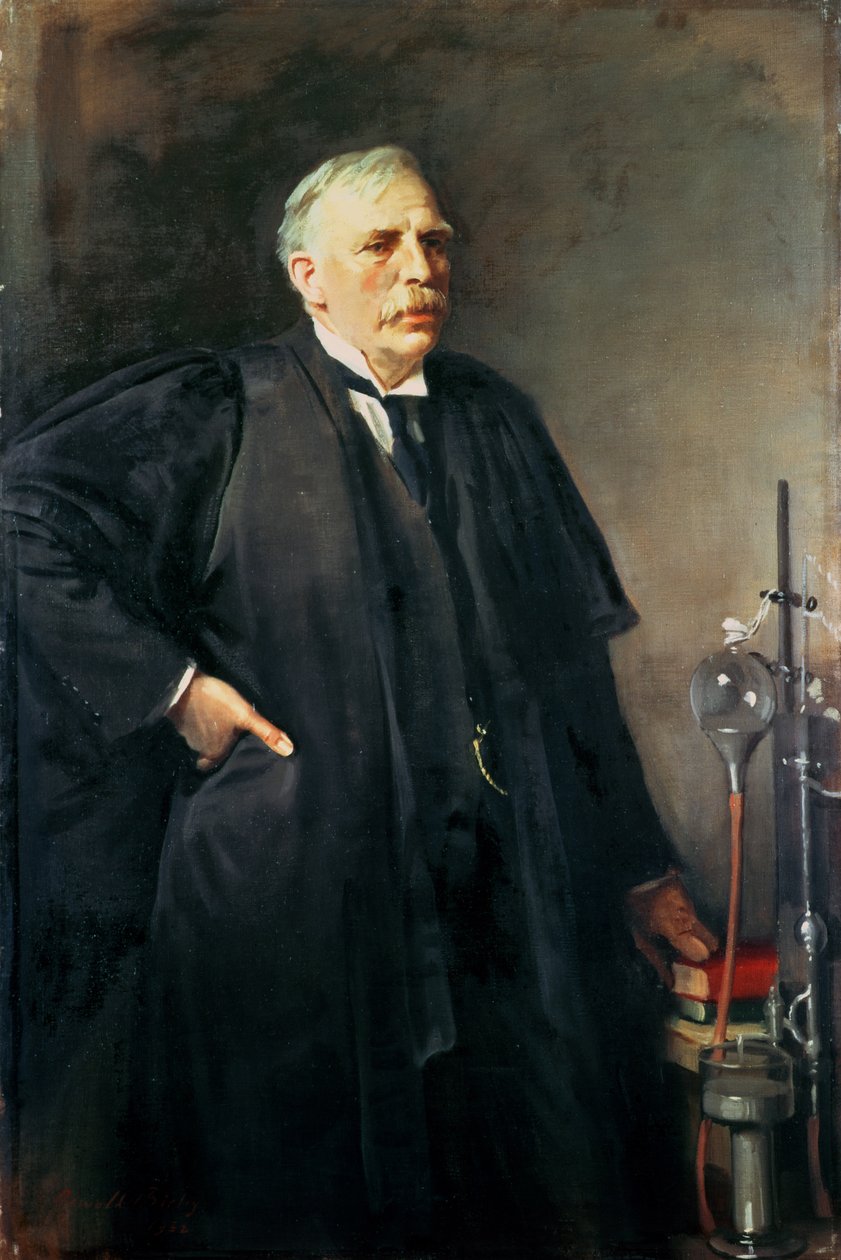 Retrato de Ernest Rutherford (1871-1937) 1932 (óleo sobre tela) de Oswald Hornby Joseph Birley