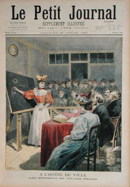 O Exame de Moças na Prefeitura de Paris, no Le Petit Journal, em 28 de julho de 1895 de Oswaldo Tofani
