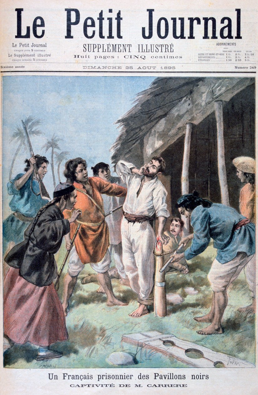 Um cativo francês, Tonkin, Vietnã, 1895 de Oswaldo Tofani