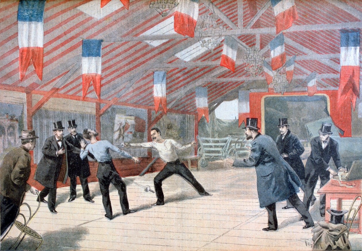 Um duelo trágico: a morte do monsieur Harry Alis, 1895 de Oswaldo Tofani