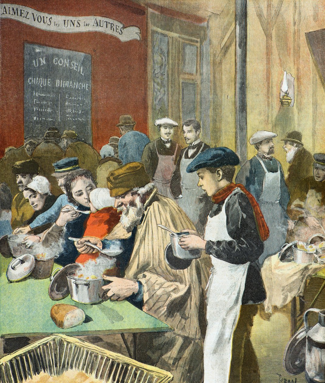 Caridade para os estudantes parisienses de Oswaldo Tofani