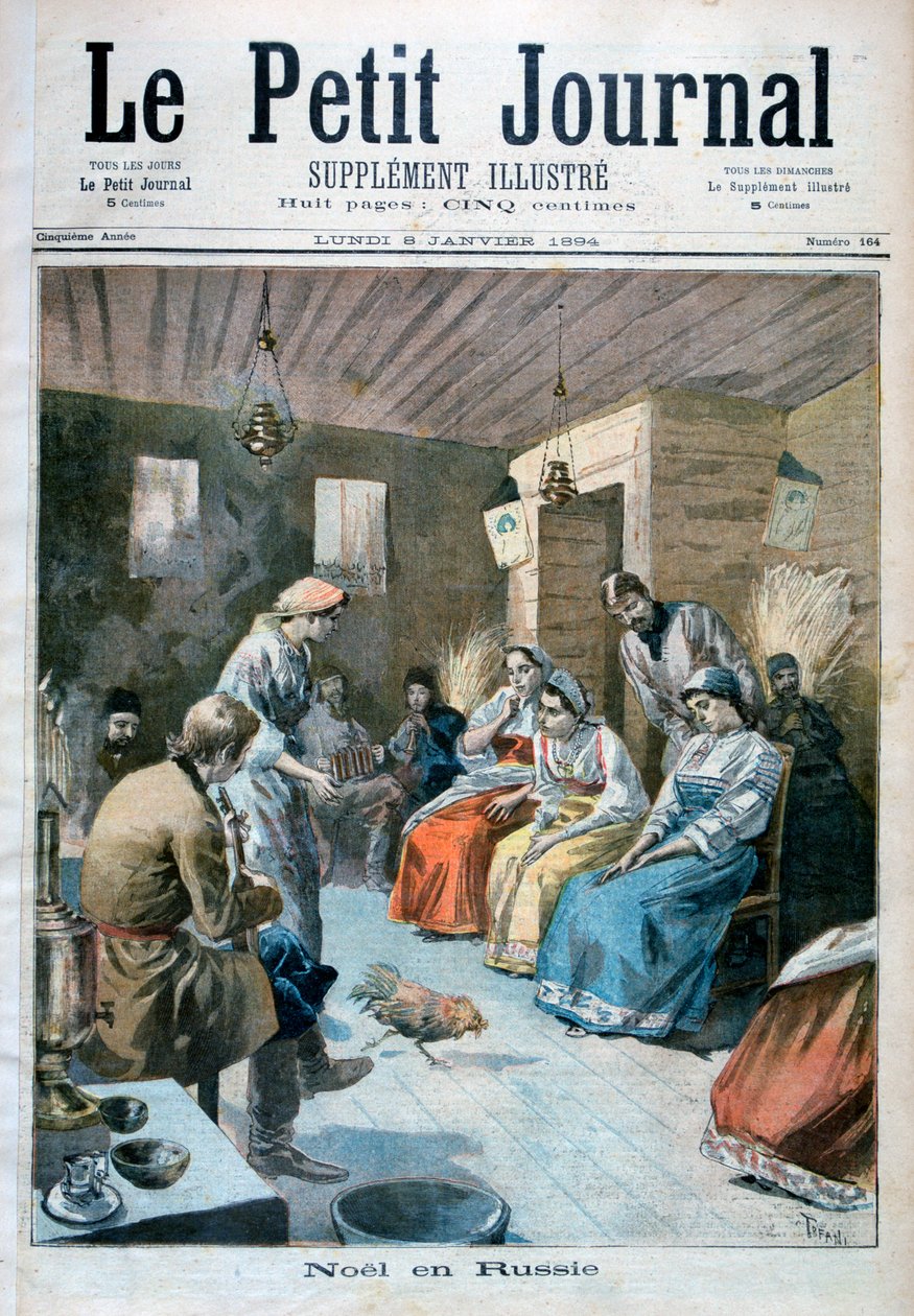 Natal na Rússia, 1893 1894 de Oswaldo Tofani