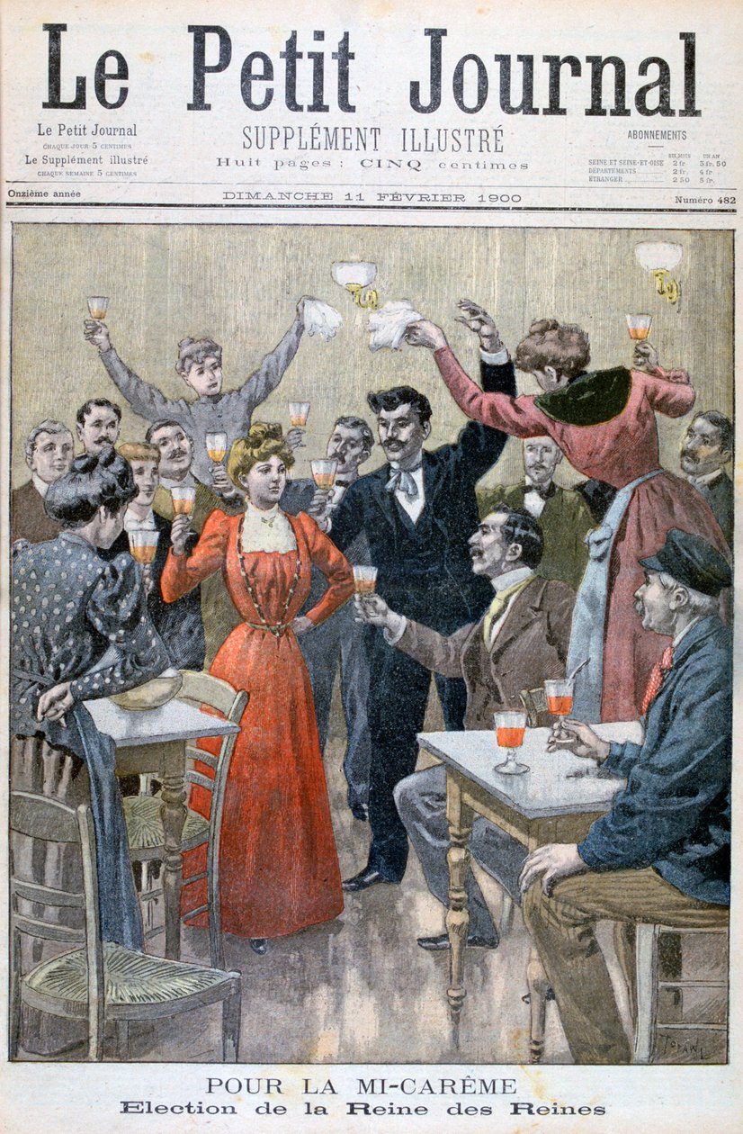Meio da Quaresma, eleição da Rainha das Rainhas, 1900 de Oswaldo Tofani