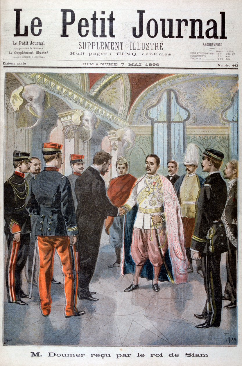 Paul Doumer, Governador Geral da Indochina, Recebido pelo Rei do Sião em Bangkok, 1899 de Oswaldo Tofani