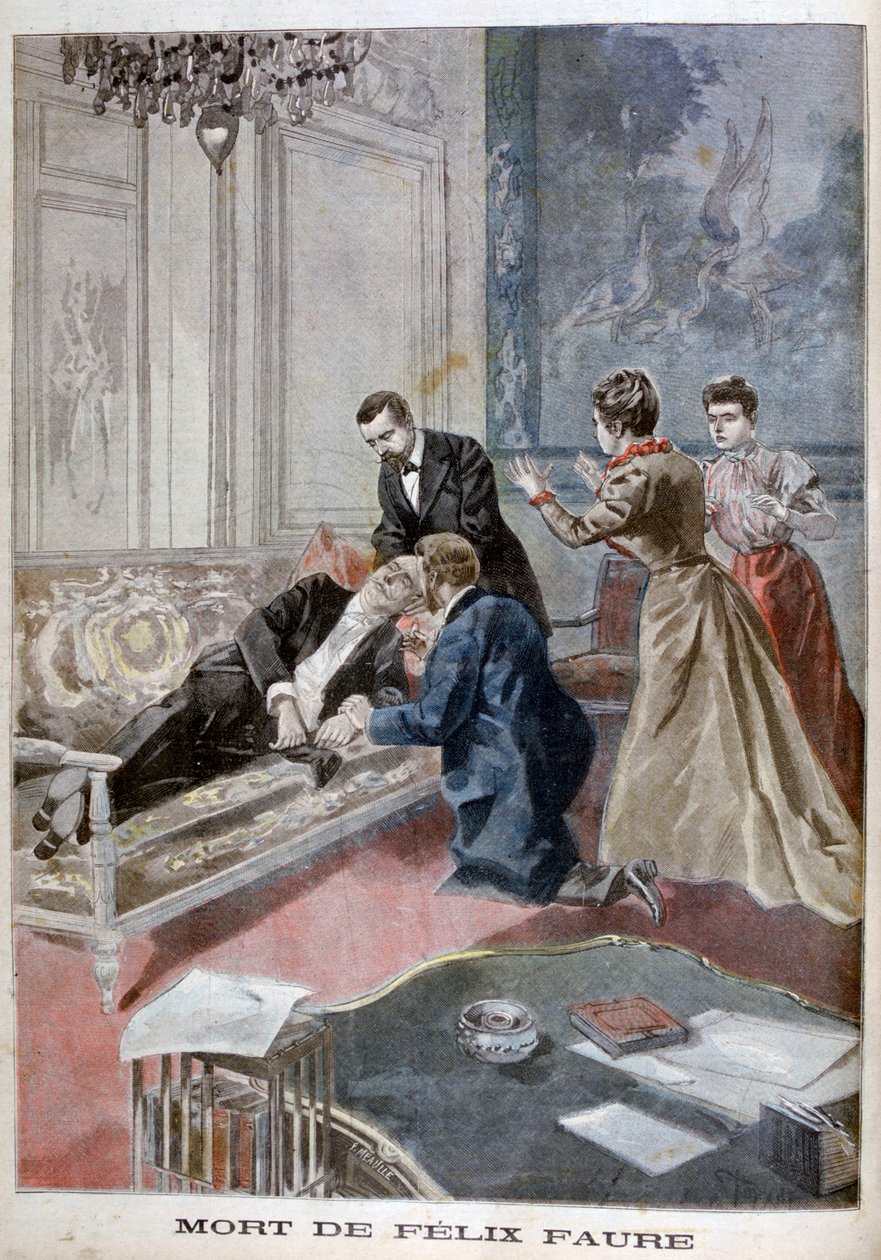 A morte de Felix Faure, 1899. de Oswaldo Tofani