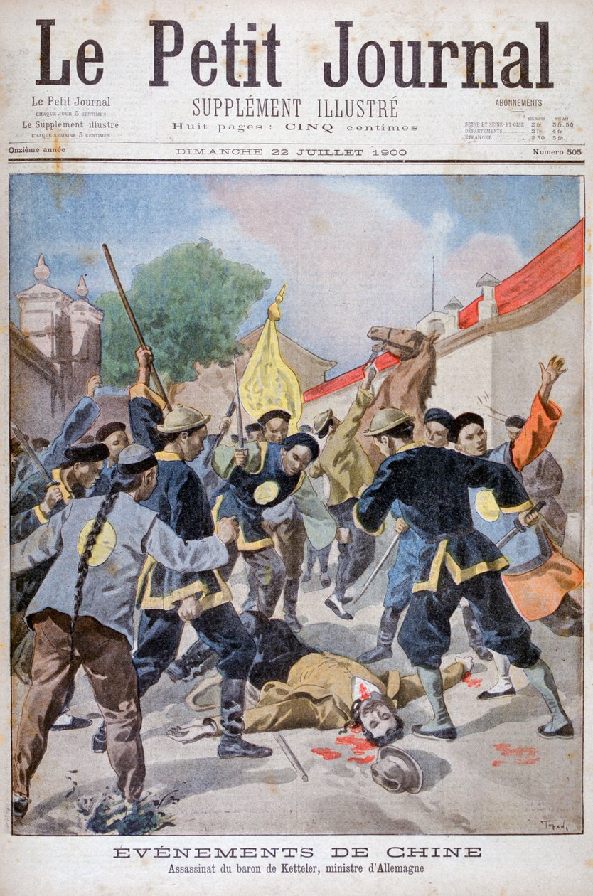 O assassinato do Barão Ketteler, ministro alemão, China, 1900 de Oswaldo Tofani
