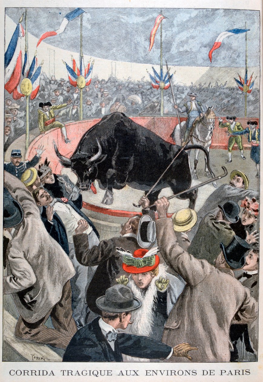 Acidente trágico de touradas em Paris, 1899 de Oswaldo Tofani