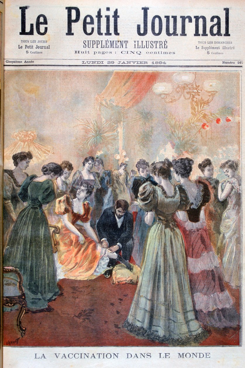 Vacinação contra a varíola, Paris, 1894 de Oswaldo Tofani