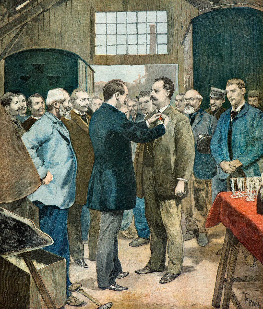 cruz da legião de honra a M. Jolly de Oswaldo Tofani