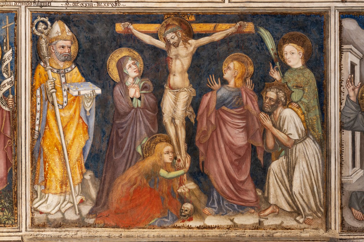 Detalhe da Crucificação de Ottaviano Nelli