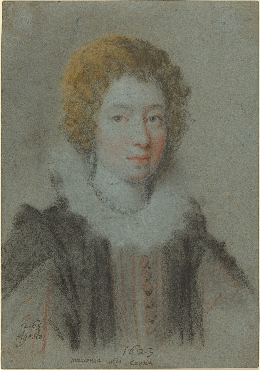 Retrato de uma senhora de Ottavio Leoni
