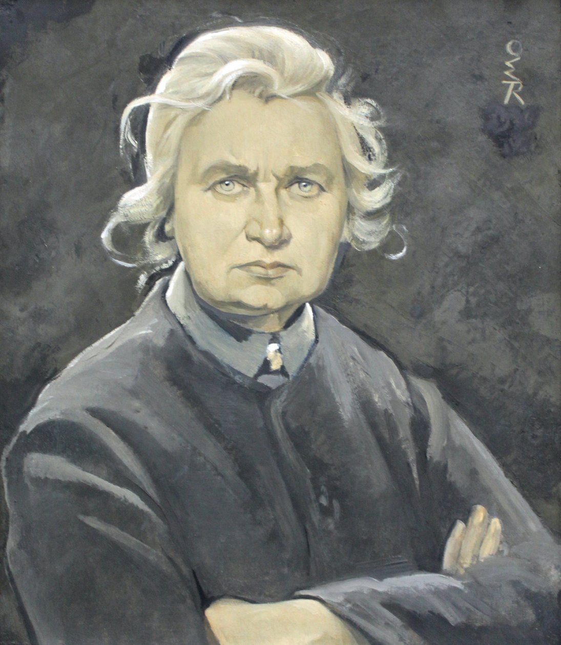 Auto-retrato com braços dobrados de Ottilie Roederstein