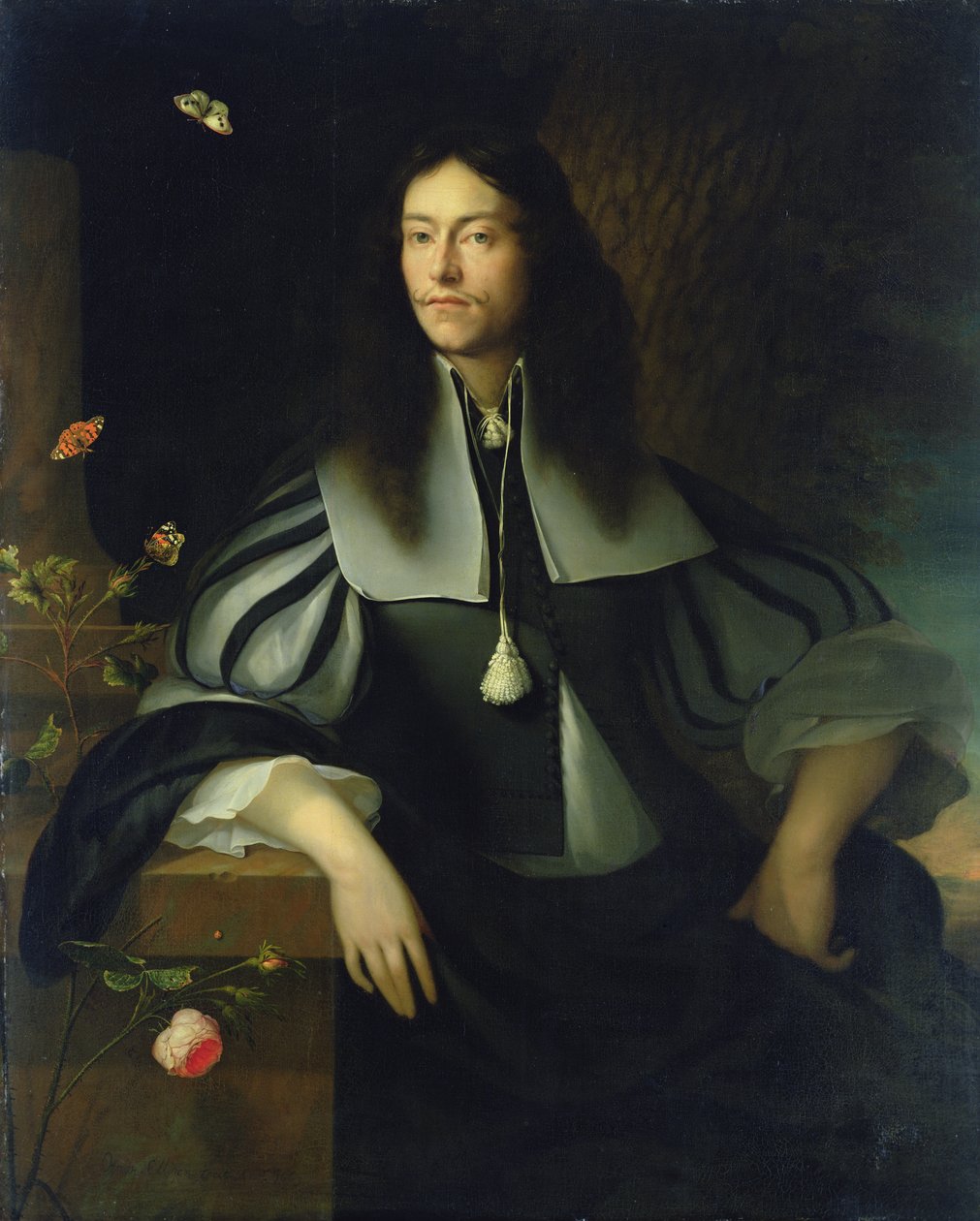 Retrato de um cavalheiro desconhecido, 1663 de Ottmar the Elder Elliger