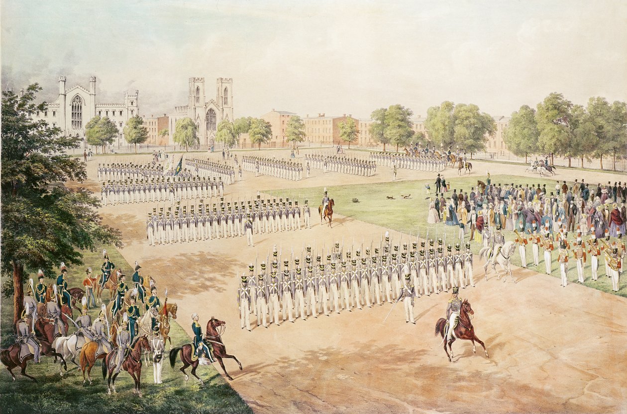 Guarda Nacional do 7º Regimento NYSM, gravado por C. Gildemeister, 1852 de Otto Botticher