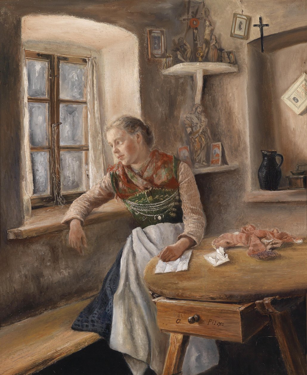 Menina na janela de Otto Piltz