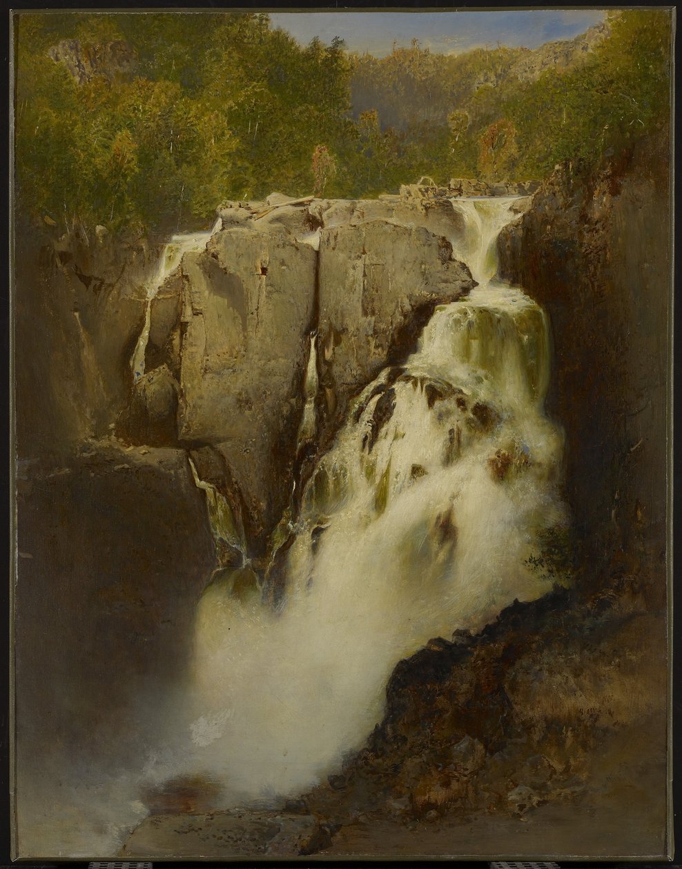 Quedas de Ste. Anne, Quebec, 1865 de Otto Reinhold Jacobi
