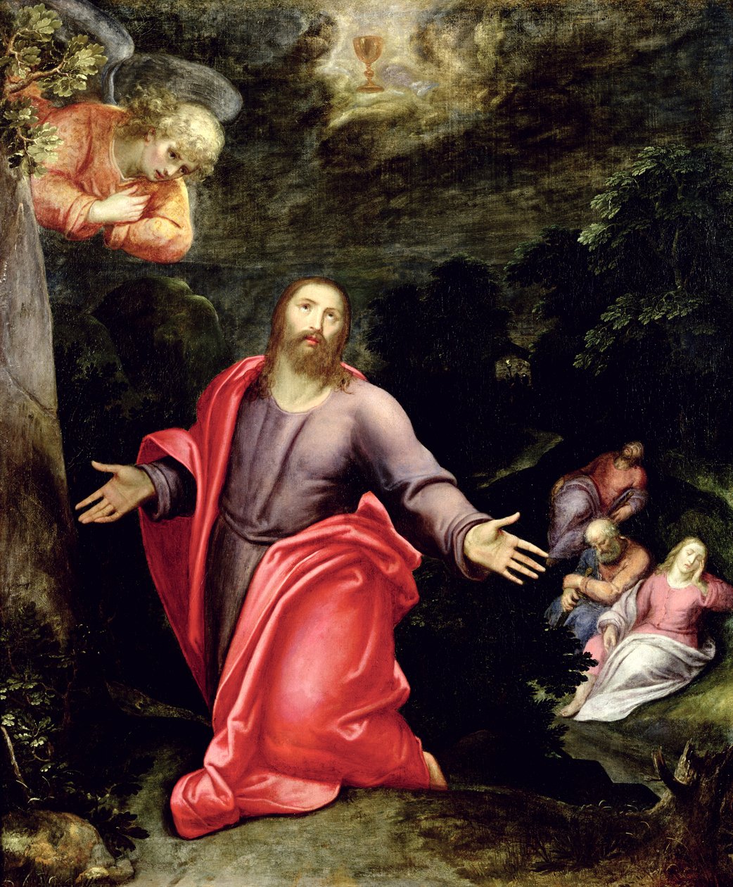 Jesus no jardim das Oliveiras, c.1590-95 de Otto van Veen