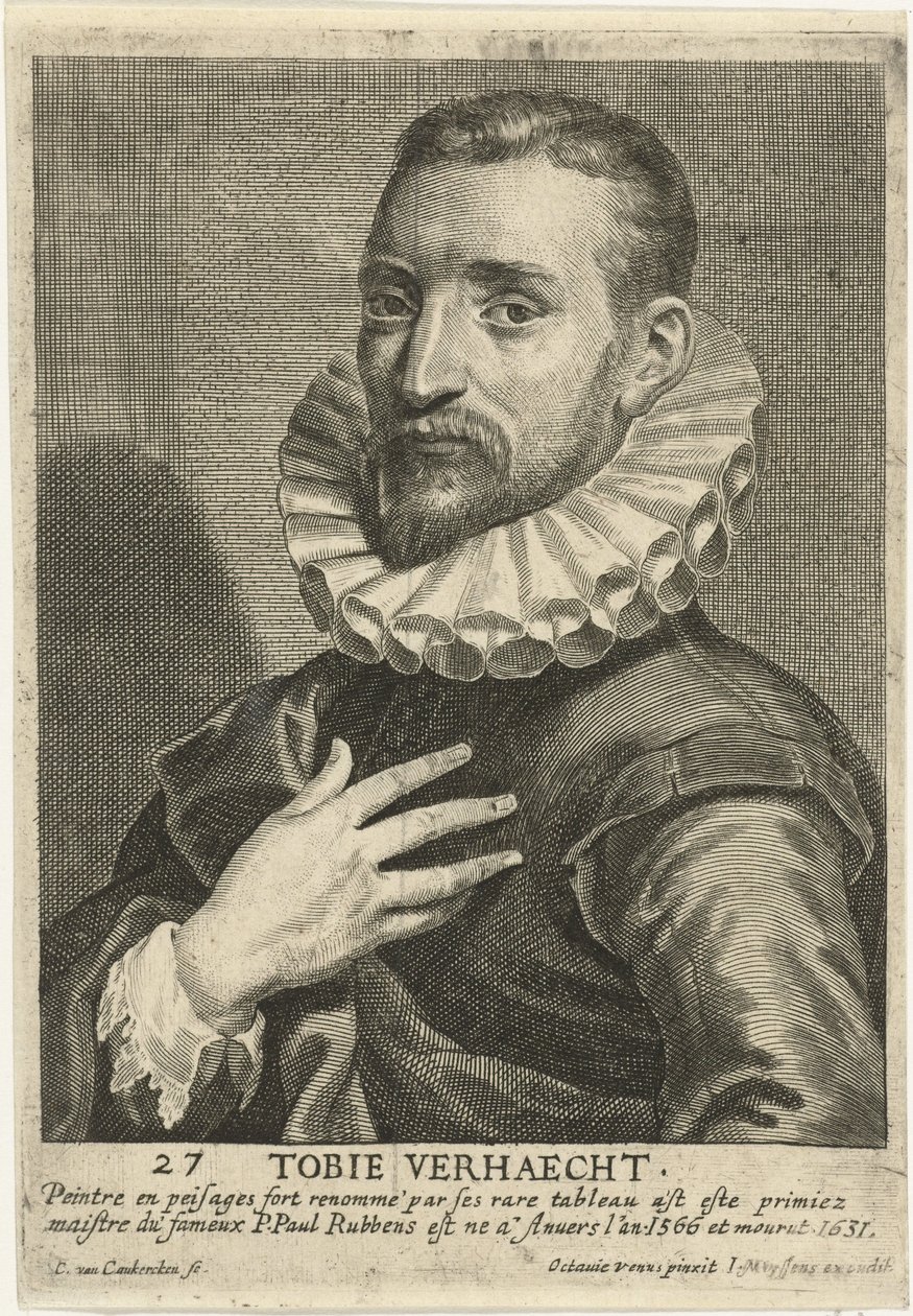 Retrato de Tobias Verhaecht de Otto van Veen