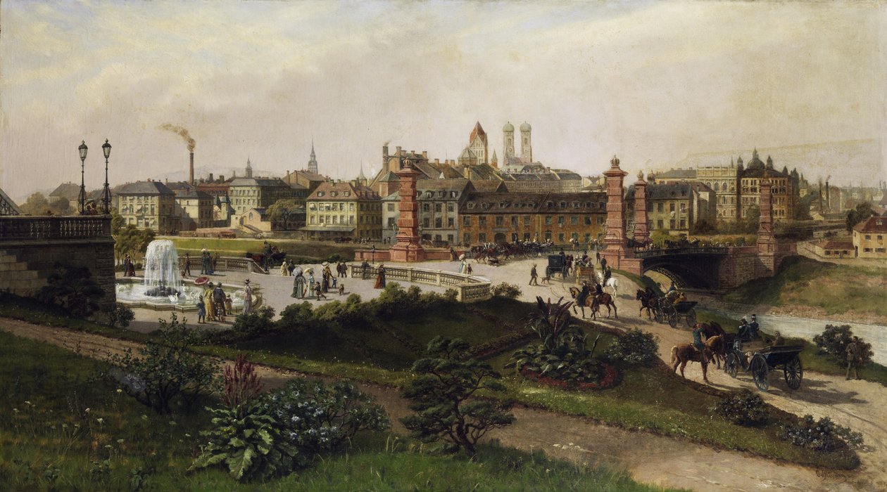 Vista, sobre, munich de Otto von Ruppert