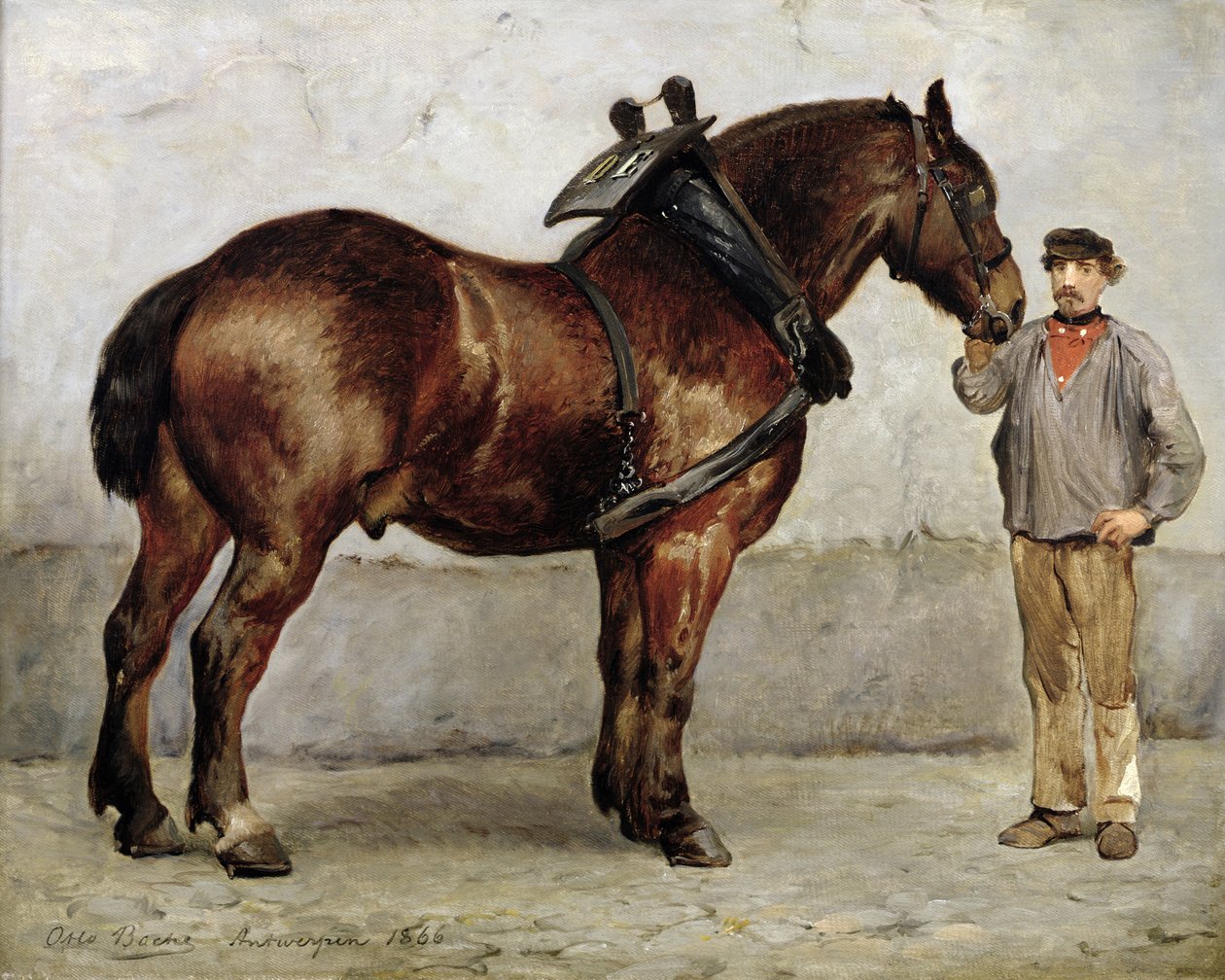 O cavalo do trabalho, 1866 de Otto Bache