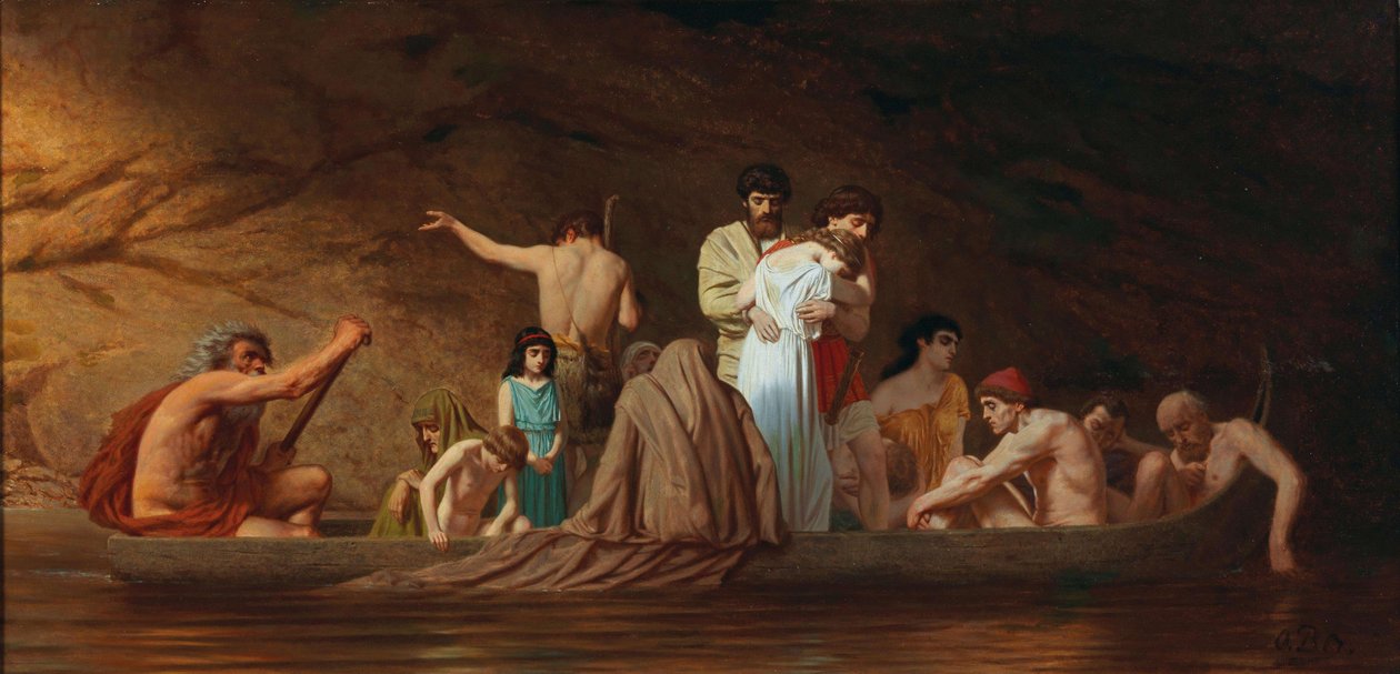 O Barque de Charon, Segunda Metade do século XIX... de Otto Brausewetter