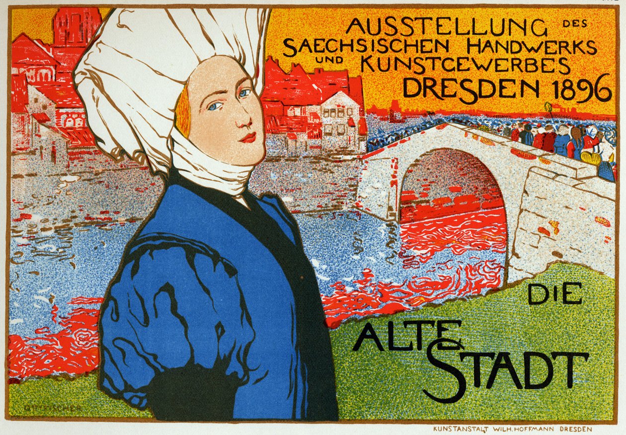 A Feira Industrial de Dresden na Alemanha de Otto Fischer
