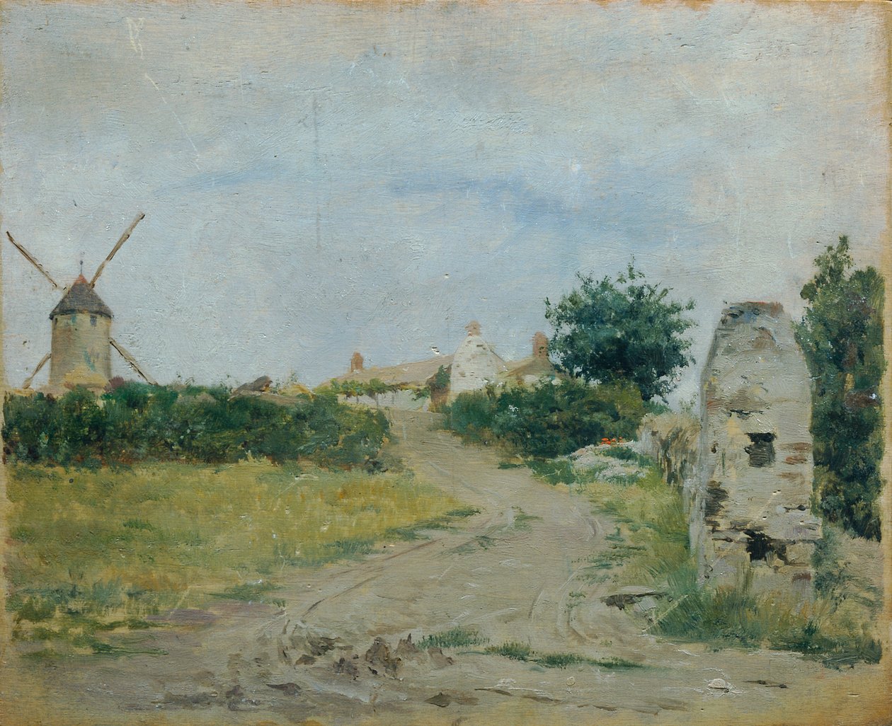 Paisagem com moinho de vento de Otto Friedrich