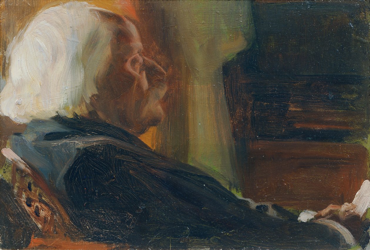 Retrato do compositor Karl Goldmark 1830-1915, 1905. de Otto Friedrich