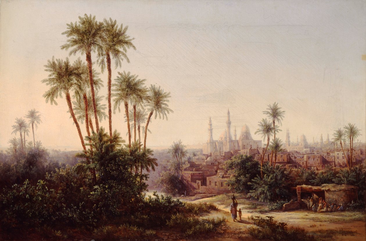 Vista do Cairo, 1867. de Otto Georgi