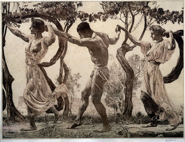 A Dança (gravura) de Otto Greiner