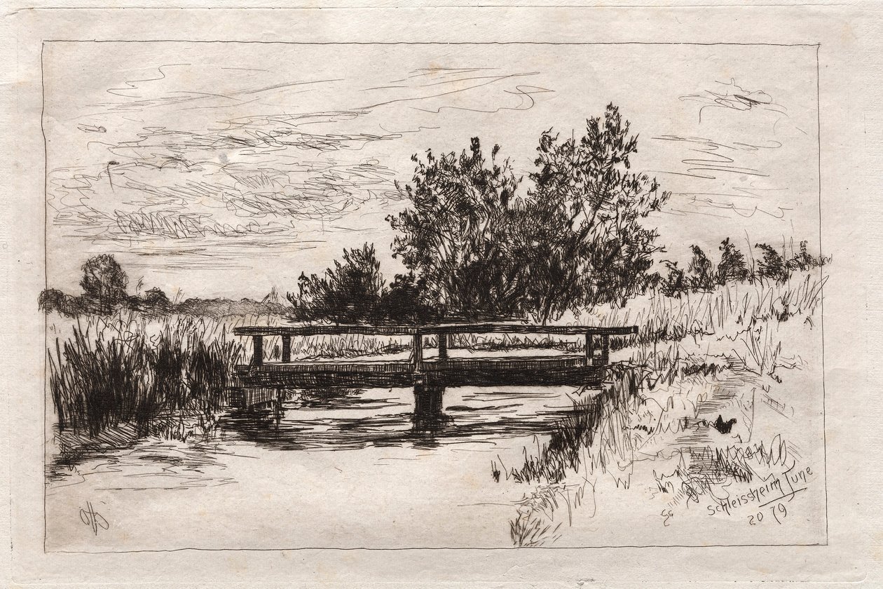 Ponte, Schleissheim, 1879. de Otto H. Bacher
