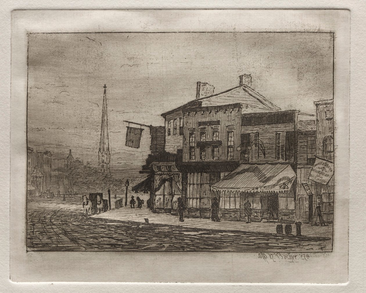 Rua da águia e avenida da floresta, 1878. de Otto H. Bacher