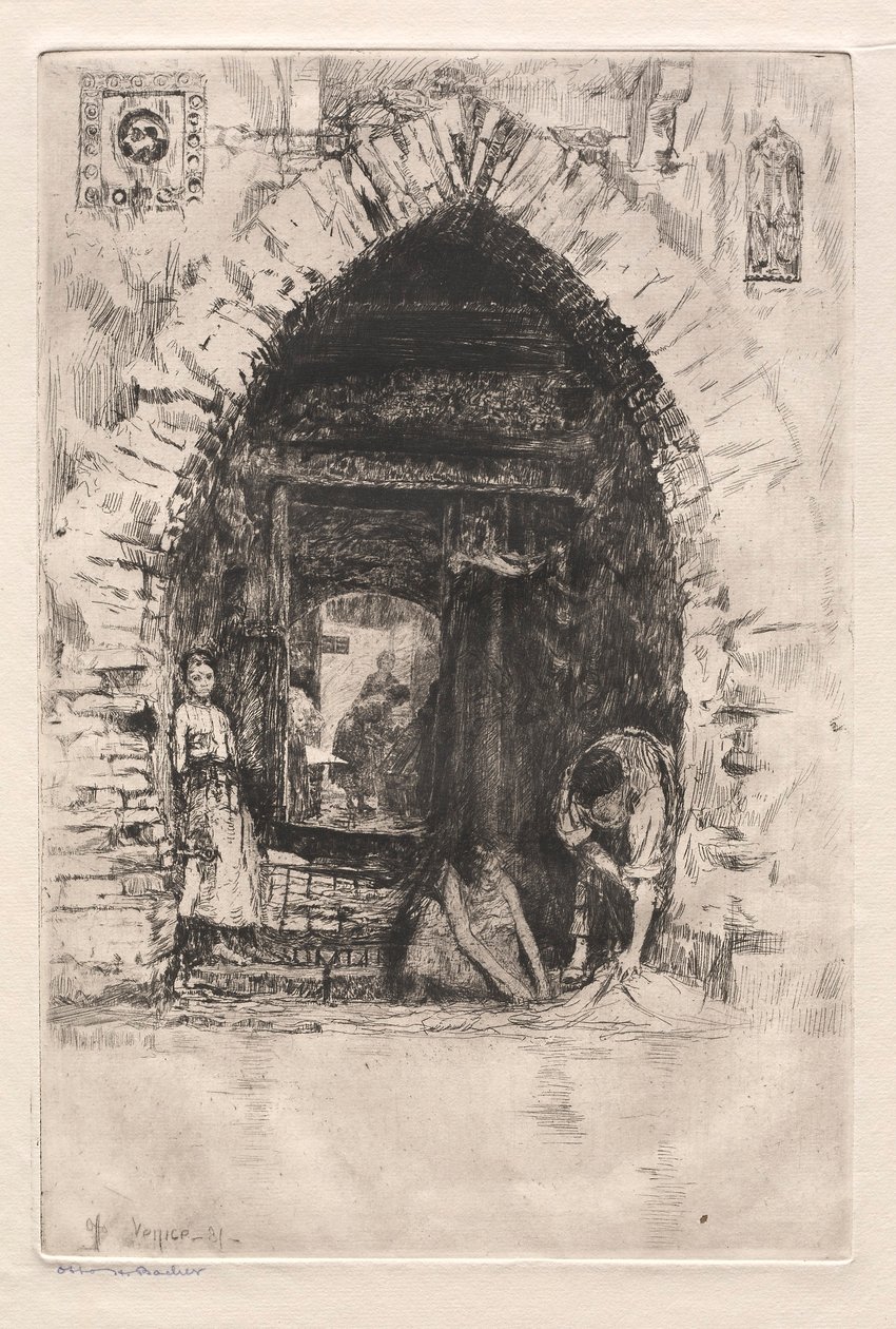 Gravuras de Veneza: Lavanderia, 1881. de Otto H. Bacher