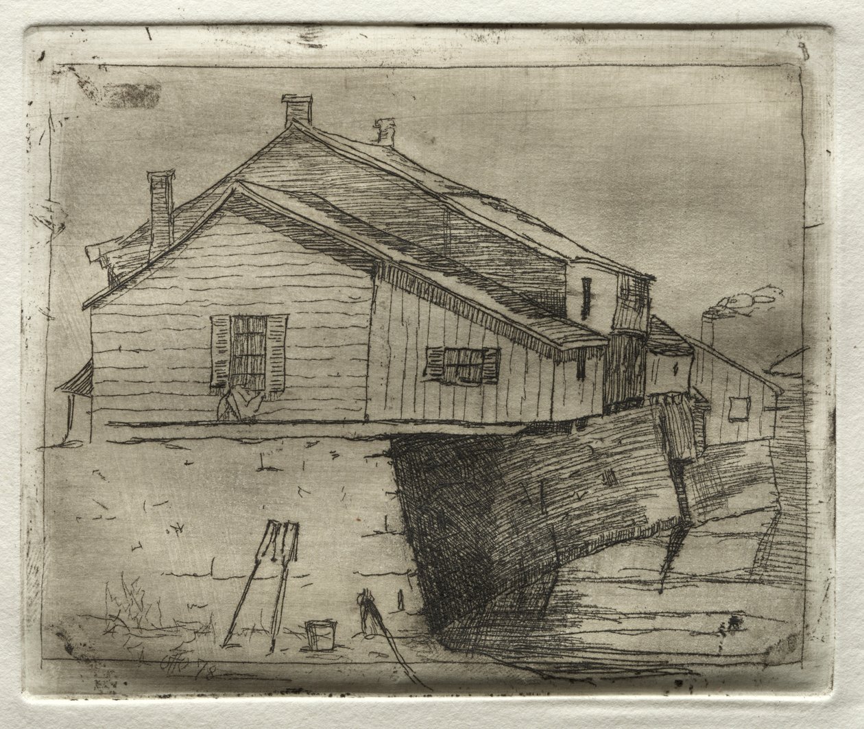 Casa sobre a água, 1878. de Otto H. Bacher