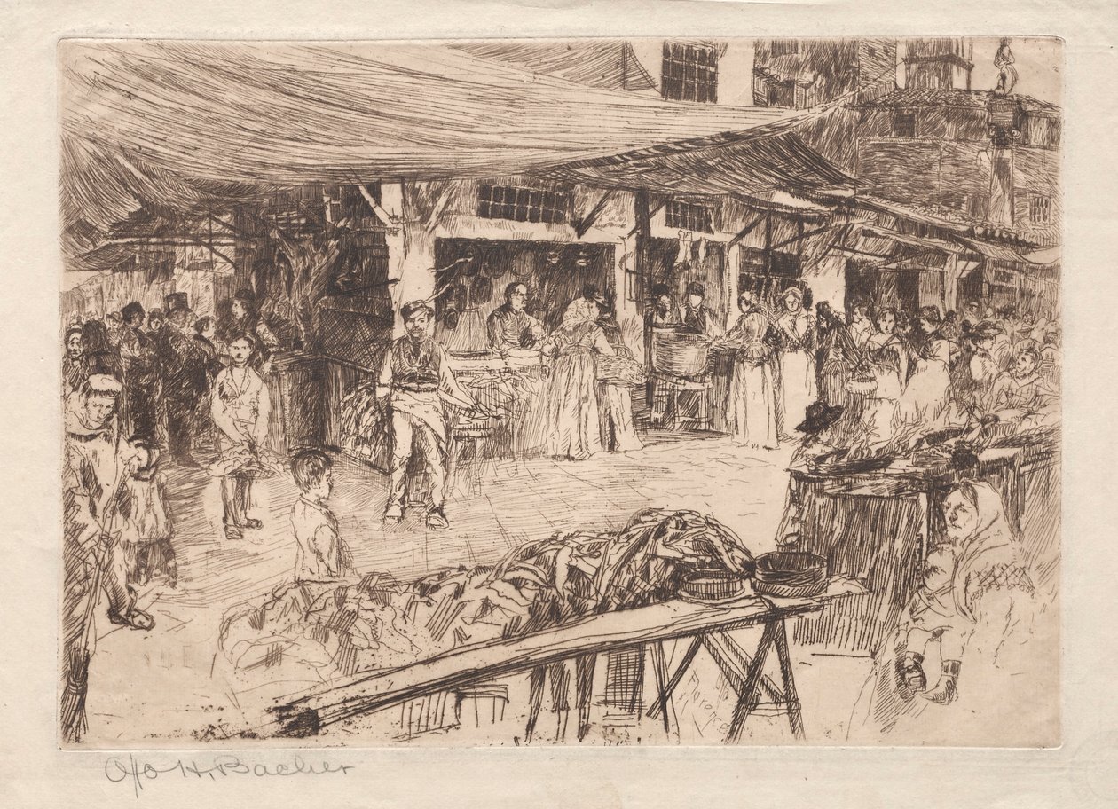 Mercado Velho, Florença de Otto H. Bacher