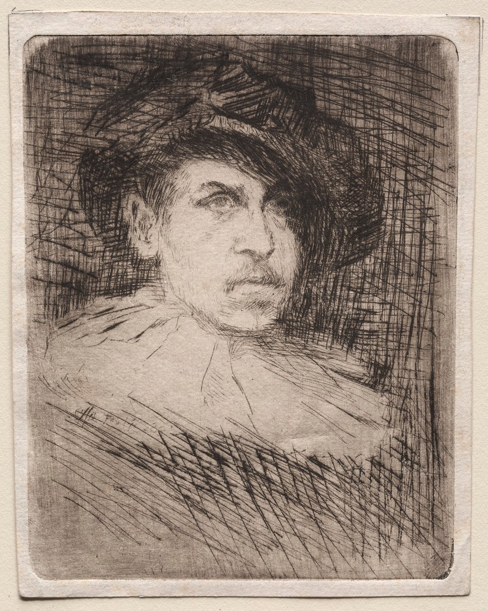Auto-retrato em traje, 1880. de Otto H. Bacher