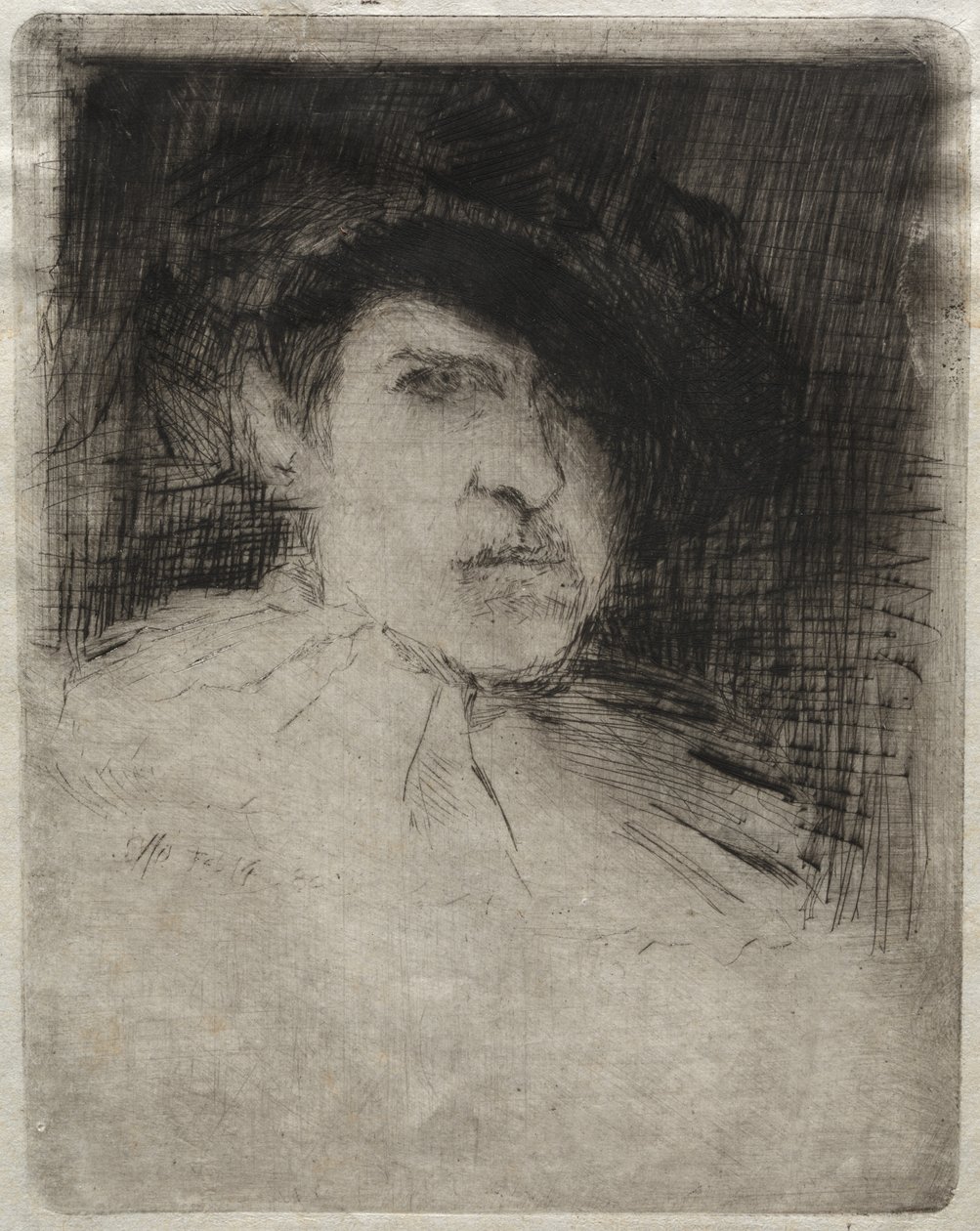 Auto-retrato em traje, 1880. de Otto H. Bacher