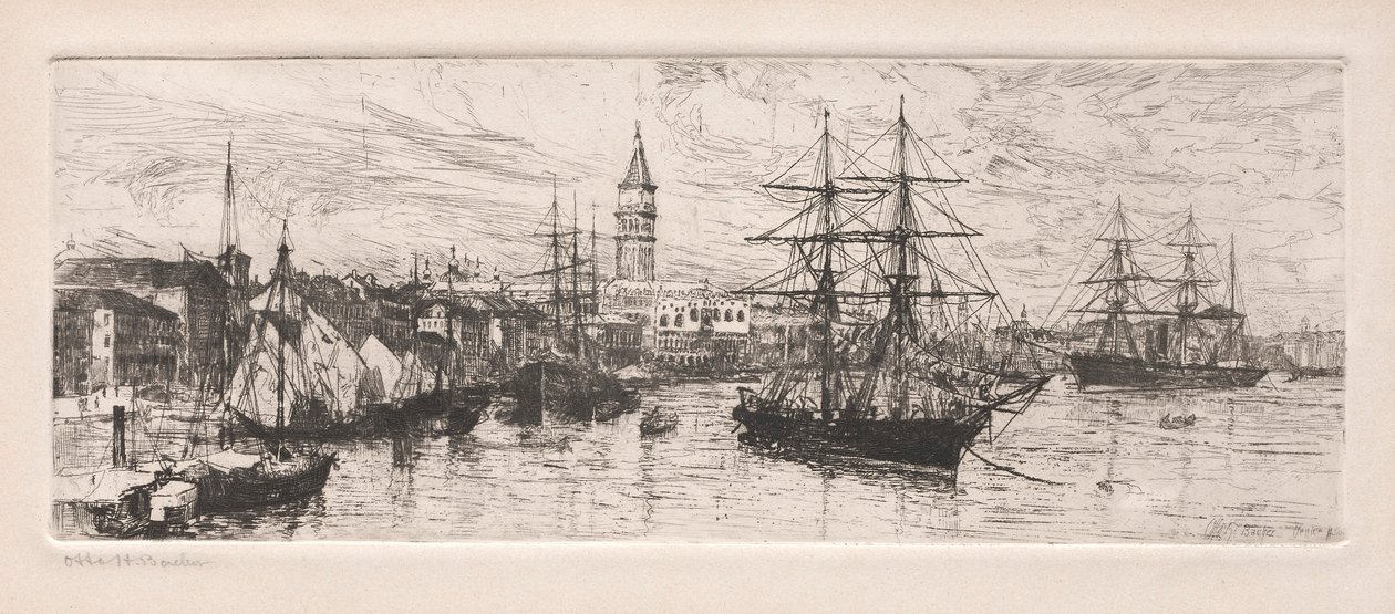 Transporte e Palácio Ducal, 1888. de Otto H. Bacher