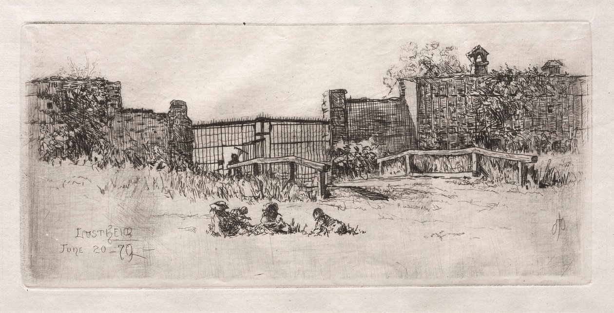 O Portão, Lustheim, 1879. de Otto H. Bacher
