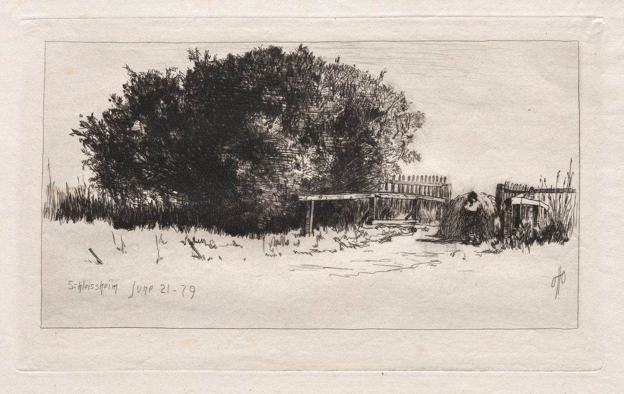 O Portão, Schleissheim, 1879. de Otto H. Bacher